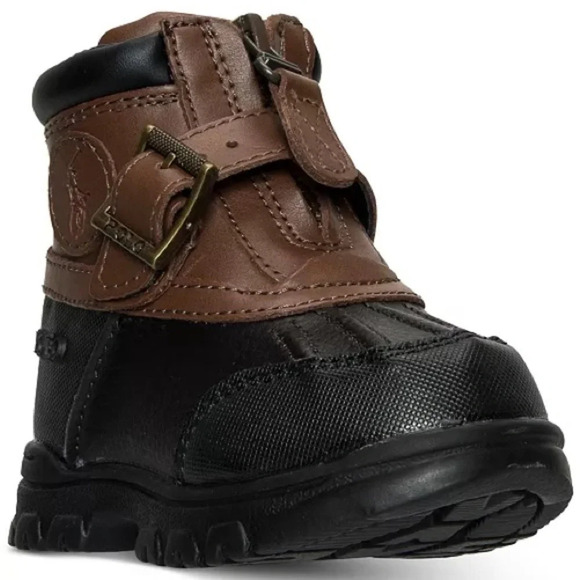 NWT Polo Ralph Lauren Colbey Toddler Boots Size 5 | Zip Up | $88 Retail - Picture 7 of 14